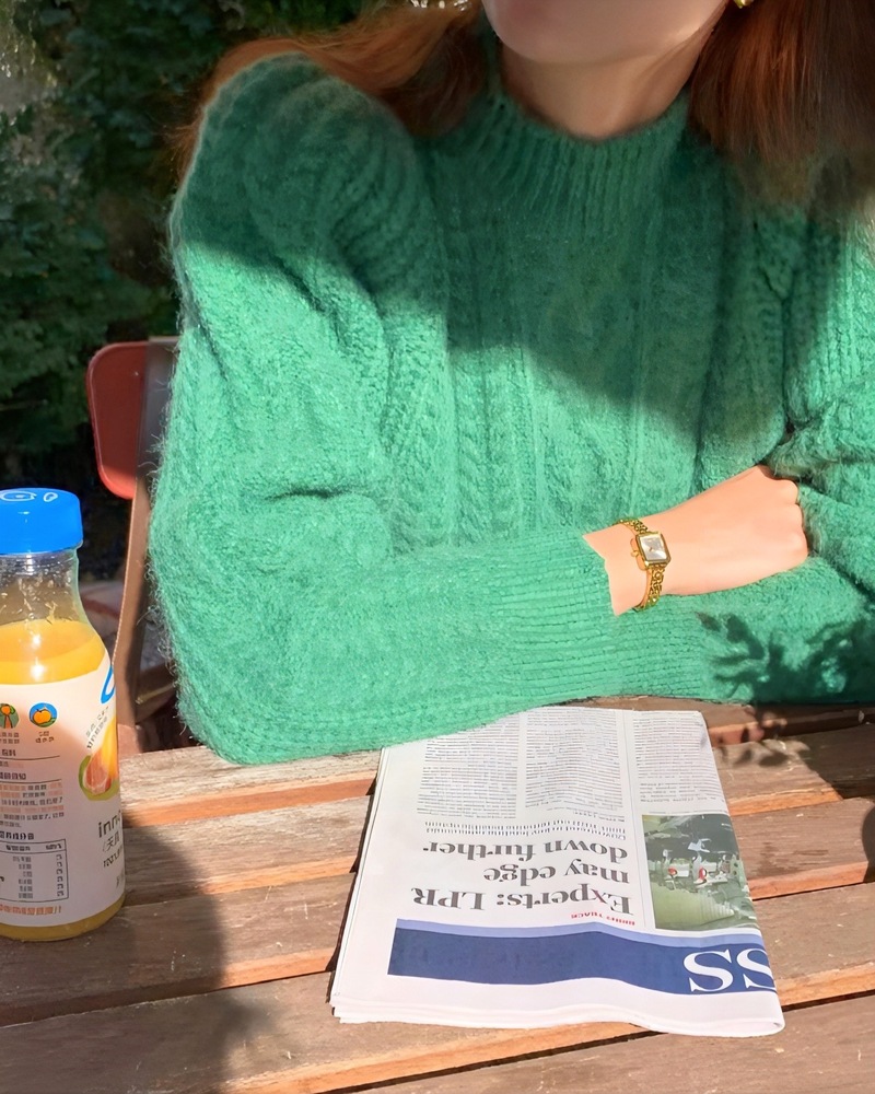 미트 반목 꽈배기 니트 7col 퍼프 겨울 스웨터 연말룩